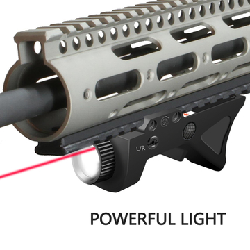 Powerful Rechargeable LED Tactical Flashlights 800 Lumens Red Laser