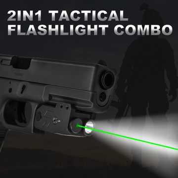 520nm Green LED Tactical Flashlights Picatinny Mount Class IIIA