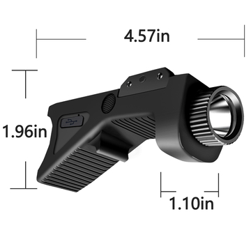 520nm Tactical Green Laser Beam Picatinny Mount 800 Lumens Flashlight