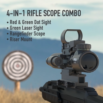 OEM / ODM Green Laser Beam Holographic Rifle Scope Combo ​4-In-1