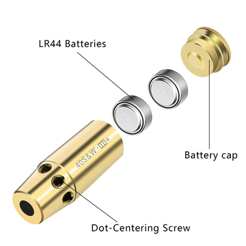 ODM Reliable Hunting Boresighters Red Laser Bore Sight Brass