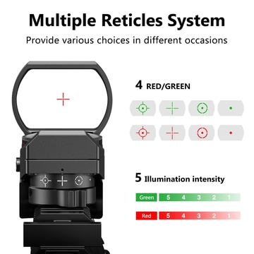 Rifle / Airsoft Gun Red Gun Sight Scope Reflex Sight With 20mm Rail