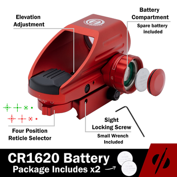 Hunting Pistol Red Dot Reflex Sight Scope With Quick Detach Mount