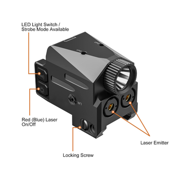 OEM Pistol Green Dot Sight 520nm / 450nm Blue Laser Beam For Gun