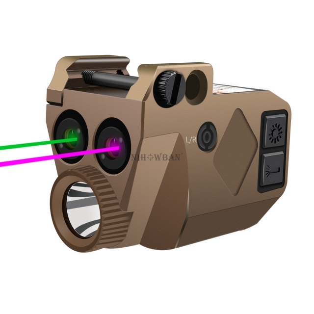 Handgun Laser Light Beam Shockproof Rifle Laser Light Combo Green Purple