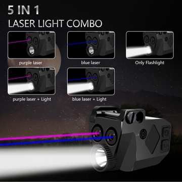 Shotgun Purple Blue Laser Beam 500 Lumens IPX4 Waterproof Rating