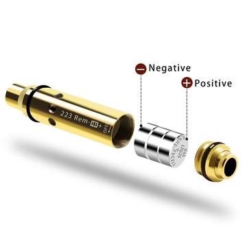 Calibration Laser Training Cartridge .223 Rem Caliber Red Laser Color