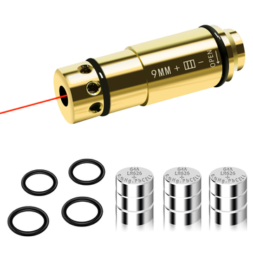 Training Laser Cartridge 9MM Caliber Brass Red Laser 650nm Wavelength