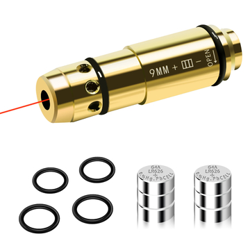 Red Tactical Training Laser Cartridge 9MM Caliber Brass Material