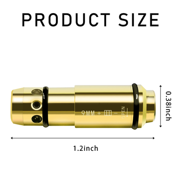 Red Tactical Training Laser Cartridge 9MM Caliber Brass Material