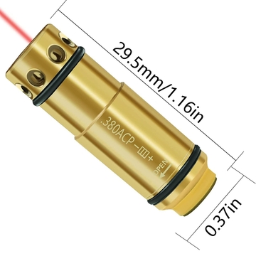 650nm Red Pistol Laser Cartridge 380ACP Caliber For Dry Fire Training