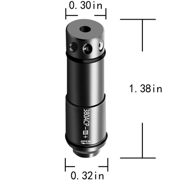 OEM / ODM Laser Training Cartridge Bright Green 380ACP Caliber