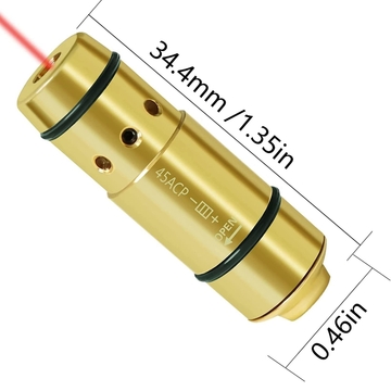 Red 650nm Tactical Training Laser Cartridge 45ACP Caliber Class IIIA