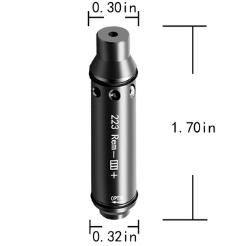 Rem .223 Laser Bore Sight 520nm Green Laser Cartridge Caliber