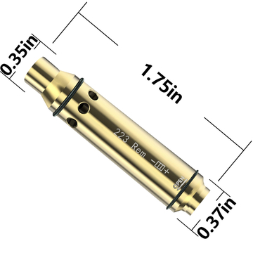 Rem 223 Laser Bore Sight Training Cartridge Dual Purpose Rubber Snap Cap