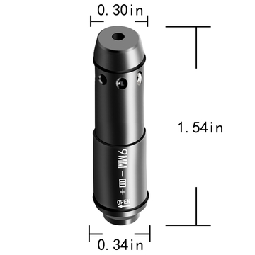 Green 650nm Laser Training Cartridge 9MM Caliber For Dry Fire Training