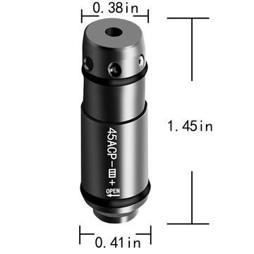 Green Laser Training Cartridge Brass 45ACP Caliber Grey Shape