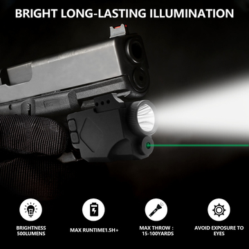 Green Compact Laser Sight IPX4 Waterproof Pistol Laser Sight