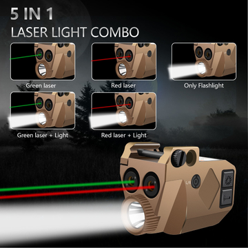 Red Green Small Pistol Laser Sight 650nm / 520nm Tactical Laser Light Combo ODM