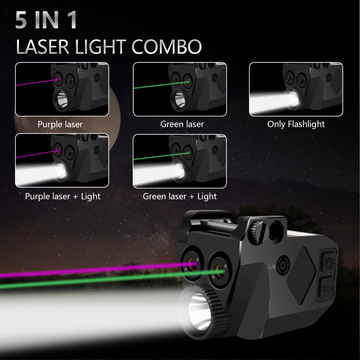 Shotgun Laser Sight Purple and Green Laser Light Combo 500 Lumens