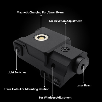 Shotgun Blue Laser Sight 405nm For Picatinny Rail Handgun / Rifle