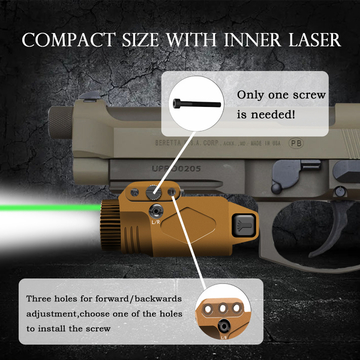 Weapon Gun Laser Sight Flashlight 500 Lumens Pistol Powerful Laser Sight