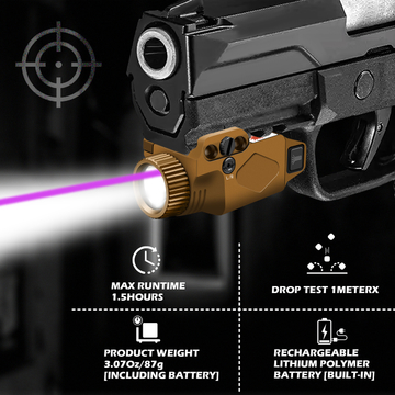 Gun Light Laser Sight Flashlight 500 Lumens Laser Sight For Picatinny Rail 20mm