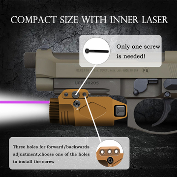 Gun Light Laser Sight Flashlight 500 Lumens Laser Sight For Picatinny Rail 20mm