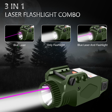 Aluminium Shotgun Laser Sight Tactical Light Flashlight 500 Lumen Purple